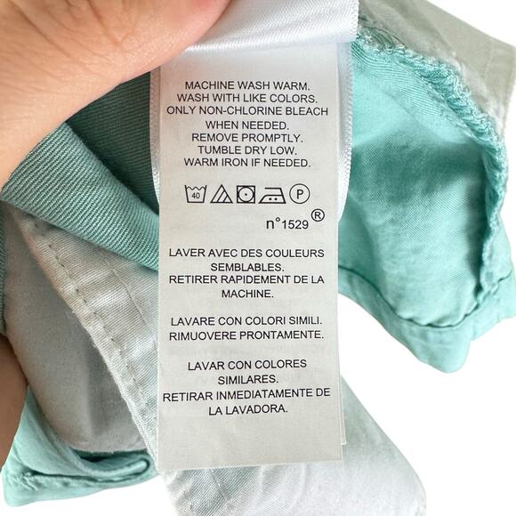 Polo Ralph Lauren Women's Blue Mid Rise 100% Cotton Casual Chino Shorts - Picture 8 of 9